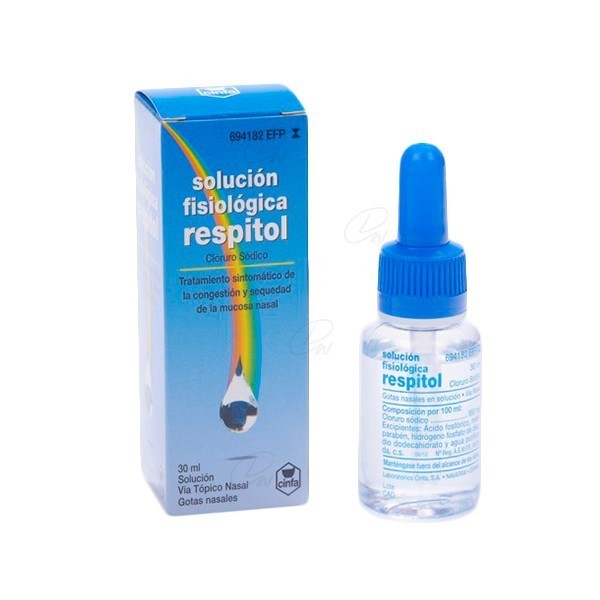 SOLUCION FISIOLOGICA RESPITOL 8,5 mg/ml GOTAS NASALES, 1...