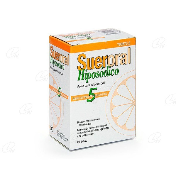 SUERORAL HIPOSODICO 5 SOBRES POLVO SOLUCION ORAL