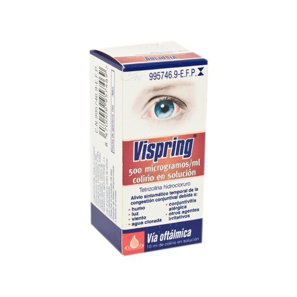 VISPRING 500 microgramos/ml COLIRIO EN SOLUCION, 1 frasco...