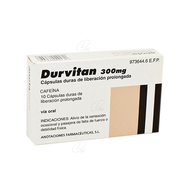 DURVITAN 300 mg CAPSULAS DURAS DE LIBERACION PROLONGADA,...