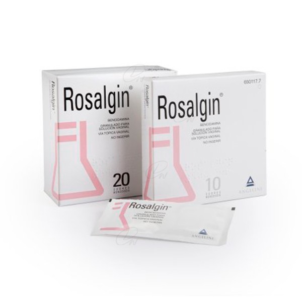 ROSALGIN 500 mg GRANULADO PARA SOLUCION VAGINAL, 20 sobres