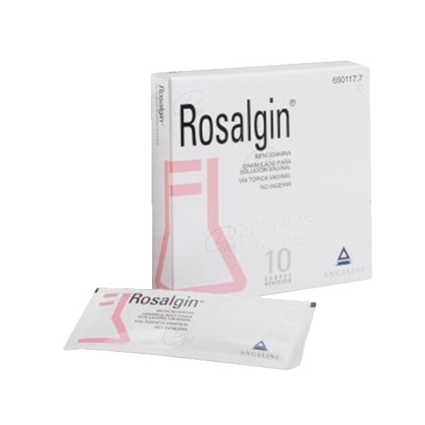 ROSALGIN 500 mg GRANULADO PARA SOLUCION VAGINAL, 10 sobres