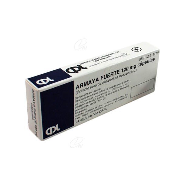 ARMAYA FUERTE 120 mg CAPSULAS DURAS, 24 cápsulas