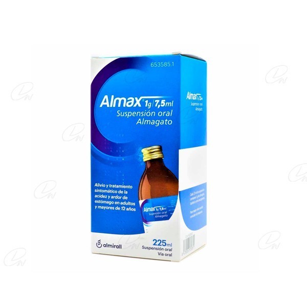 ALMAX 1g/7,5 ml SUSPENSION ORAL, 1 frasco de 225 ml