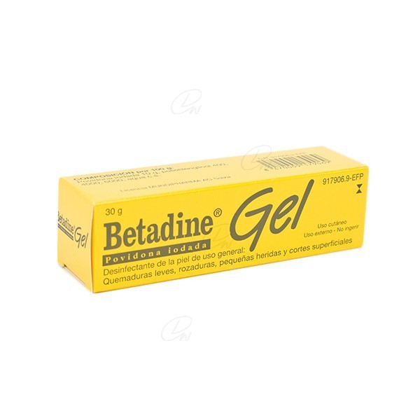 BETADINE GEL, 1 tubo de 30 g