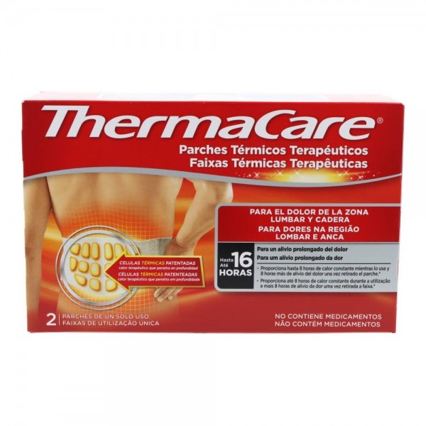 thermacare zona lumbar y cadera 2 parches