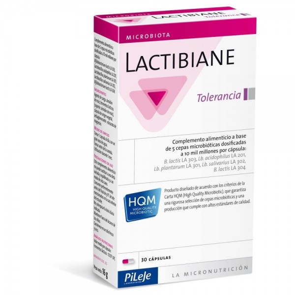 lactibiane tolerance 30 capsulas pileje