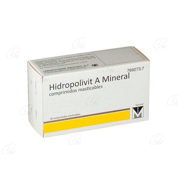 HIDROPOLIVIT A MINERAL COMPRIMIDOS MASTICABLES, 30...