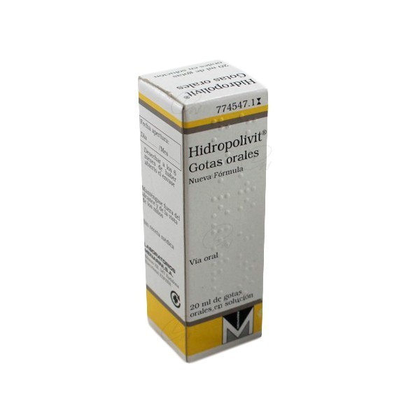 HIDROPOLIVIT GOTAS  ORALES EN SOLUCION, 1 frasco de 20 ml