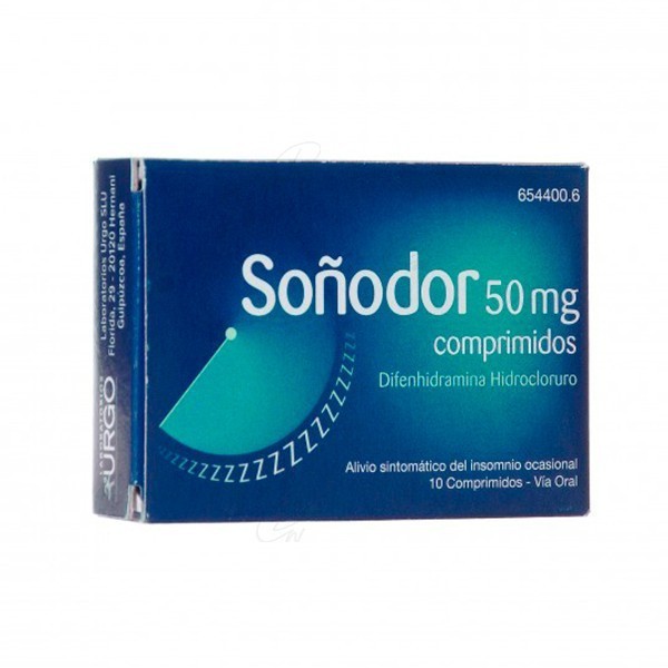 SOÑODOR 50 mg COMPRIMIDOS, 10 comprimidos