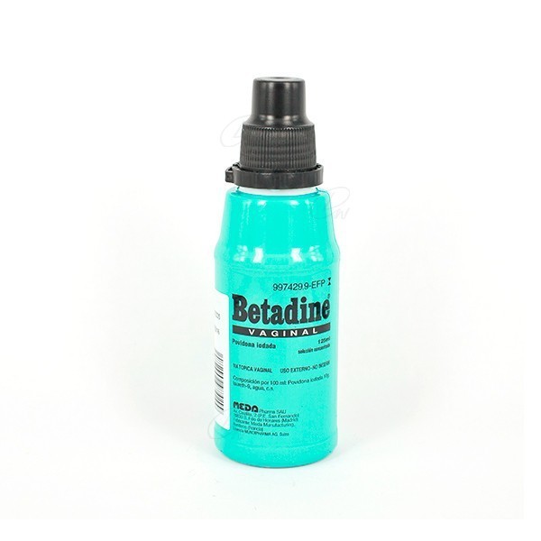 BETADINE SOLUCION VAGINAL, 1 frasco de 125 ml