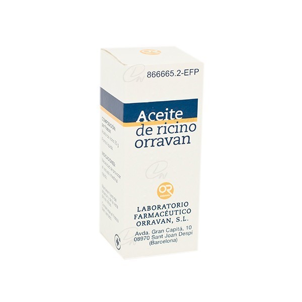 ACEITE RICINO ORRAVAN 1mg/ml LIQUIDO ORAL, 1 frasco de 25 g