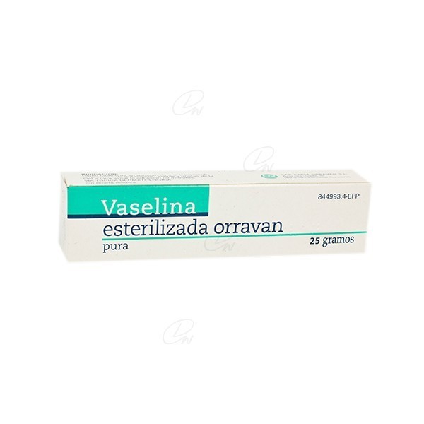 VASELINA ESTERILIZADA PURA ORRAVAN POMADA, 1 tubo de 25 g