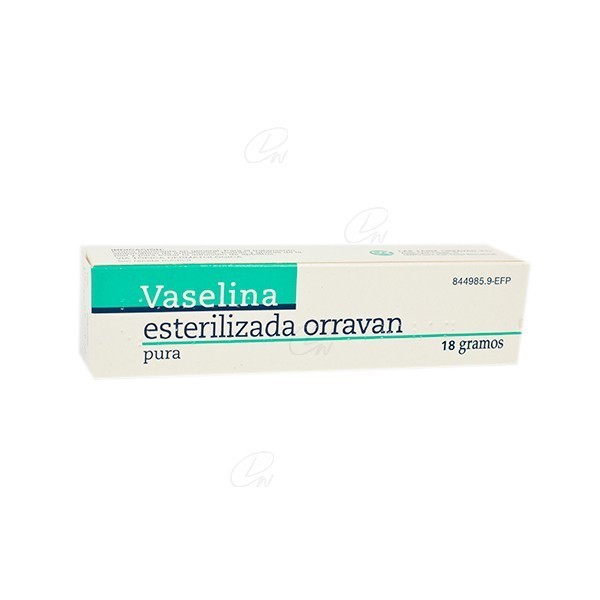 VASELINA ESTERILIZADA PURA ORRAVAN POMADA, 1 tubo de 18 g