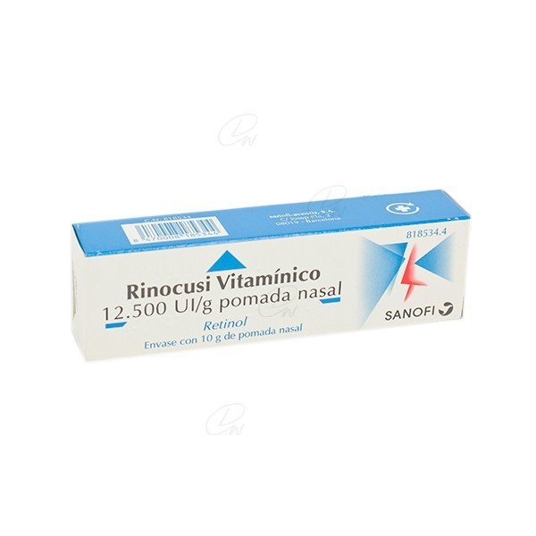 RINOCUSI VITAMÍNICO 12.500 UI/g POMADA NASAL, 1 tubo de 10 g