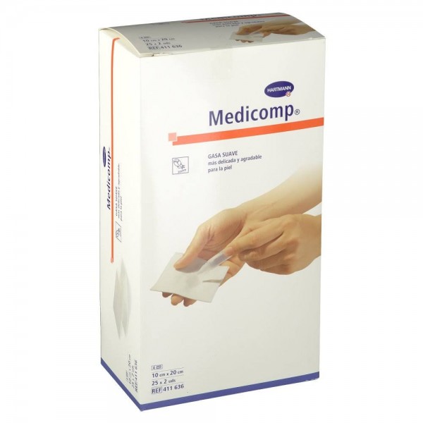 medicomp compresas 10cm x 20cm 50unidades