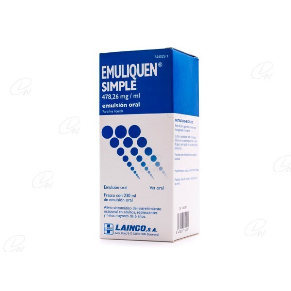 EMULIQUEN SIMPLE 478,26 mg/ml EMULSION ORAL, 1 frasco de...