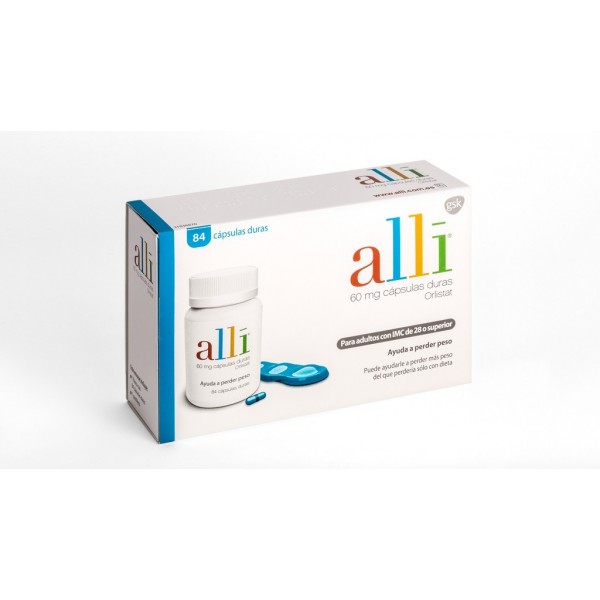 ALLI 60 mg CAPSULAS DURAS, 84 cápsulas