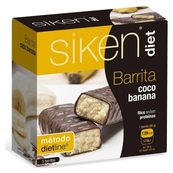 siken diet barrita coco banana 5 barritas