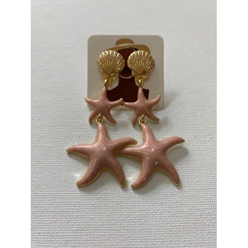 PENDIENTES ESTRELLA MARINA ROSA