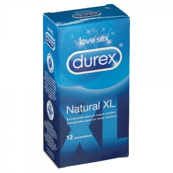 durex natural xl 12 preservativos