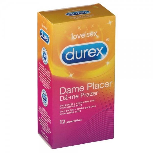 durex dame placer 12 preservativos