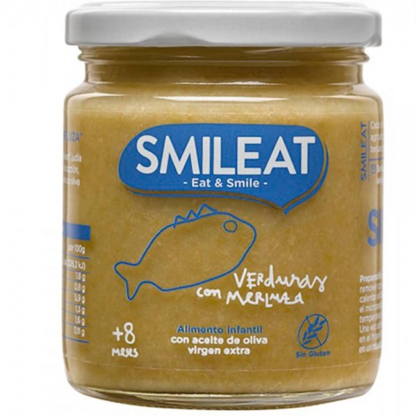 smileat verduras con merluza 230 gr
