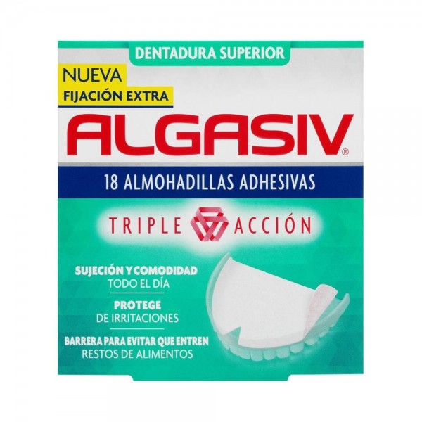 algasiv dentadura superior 18 almohadillas