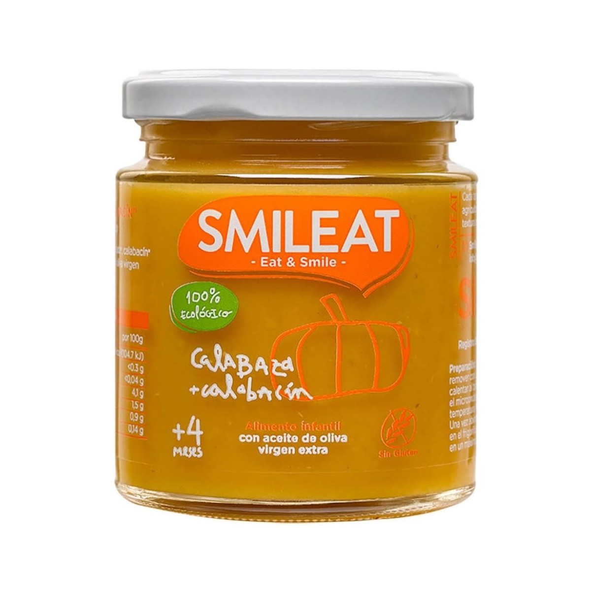 smileat calabaza y calabacin 230 gramos