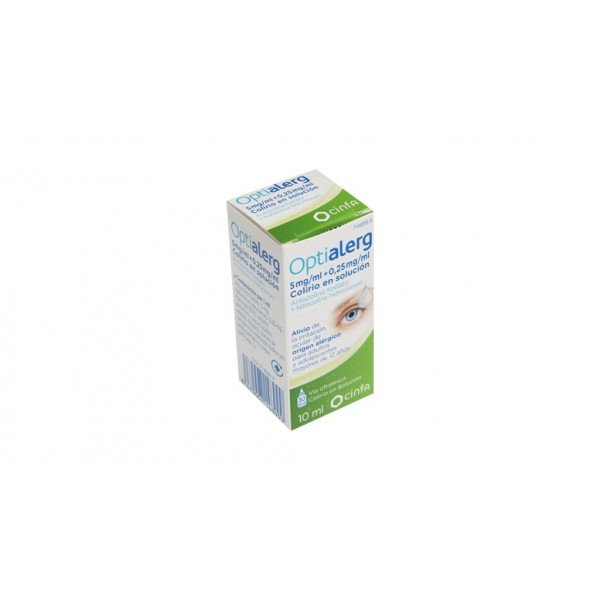 OPTIALERG 5/0.25 MG/ML COLIRIO 1 FRASCO SOLUCION 10 ML