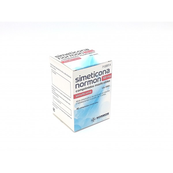 SIMETICONA NORMON 120 MG 40 COMPRIMIDOS MASTICABLES