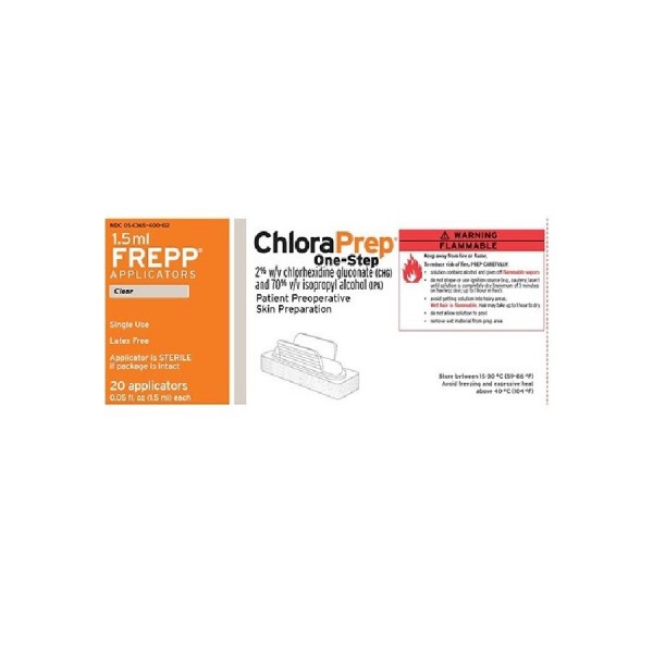 CHLORAPREP INCOLORO (FREPP) 20 MG/ML + 0.70 ML/ML...