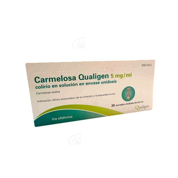 CARMELOSA QUALIGEN 5 MG/ML COLIRIO EN SOLUCION EN ENVASES...