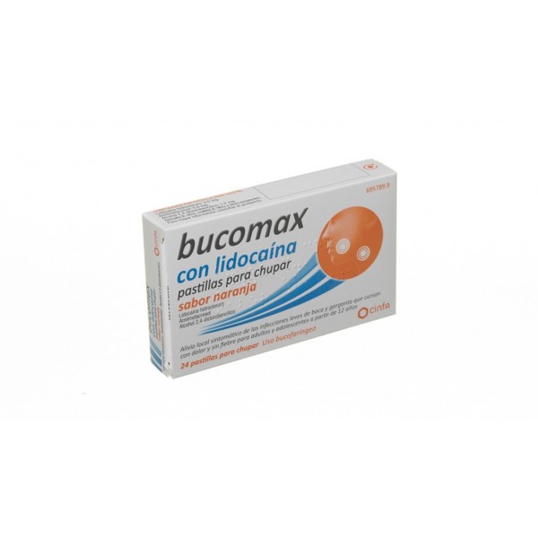 BUCOMAX CON LIDOCAINA PASTILLAS PARA CHUPAR SABOR...