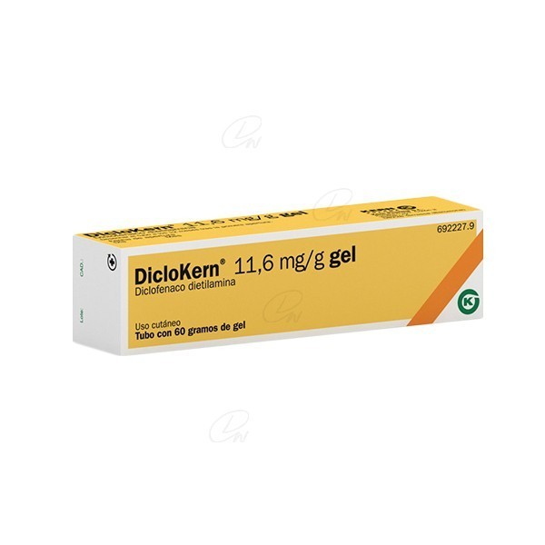 DICLOKERN 11,6 mg/g GEL, 1 tubo de 60 g