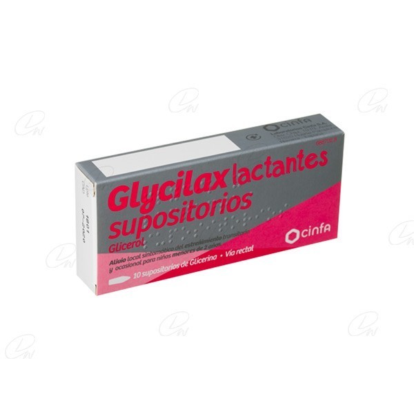 SUPOSITORIOS DE GLICERINA GLYCILAX LACTANTES, 10...