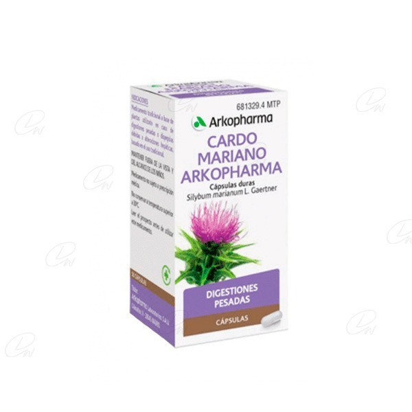 ARKOCAPSULAS CARDO MARIANO 300 mg CAPSULAS DURAS, 50...