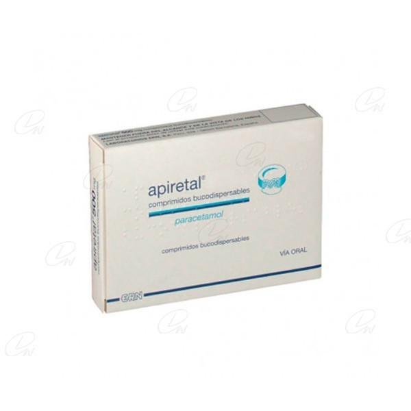APIRETAL 325 mg COMPRIMIDOS BUCODISPERSABLES, 24 comprimidos