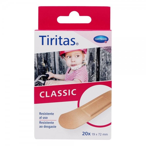 tiritas classic 20 unidades 19x72mm