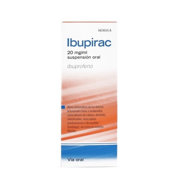 IBUPIRAC 20 mg/ ml SUSPENSION ORAL, 1 frasco de 200 ml