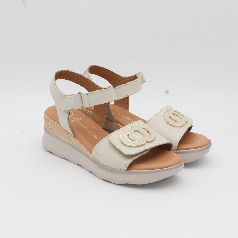 SANDALIA DESCANFLEX 21220 IVORI