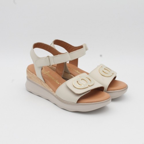 SANDALIA DESCANFLEX 21220 IVORI