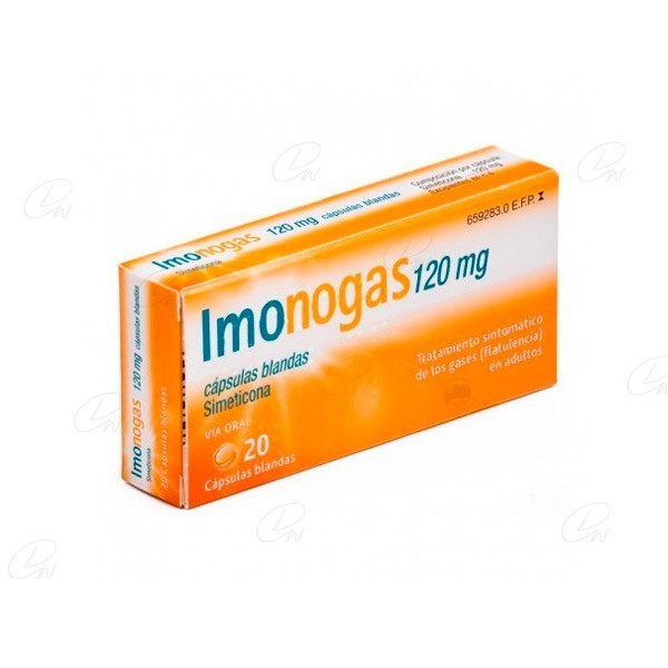 IMONOGAS 120 mg CAPSULAS BLANDAS, 40 cápsulas