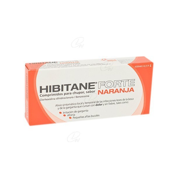 HIBITANE 5mg/5mg COMPRIMIDOS PARA CHUPAR SABOR NARANJA,...