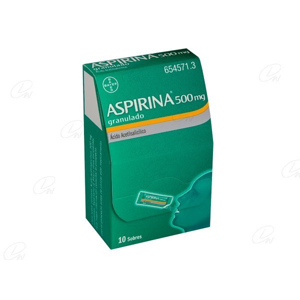 ASPIRINA 500 MG GRANULADO 10 SOBR