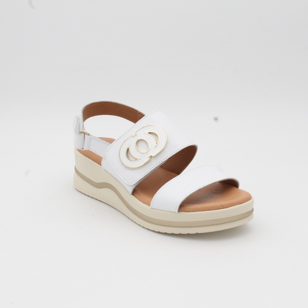 SANDALIA DESCANFLEX 21221 BLANCO