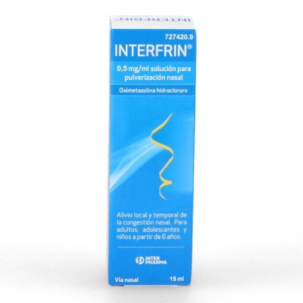 SINPIR 0,5 mg/ml SOLUCION PARA PULVERIZACION NASAL, 1...