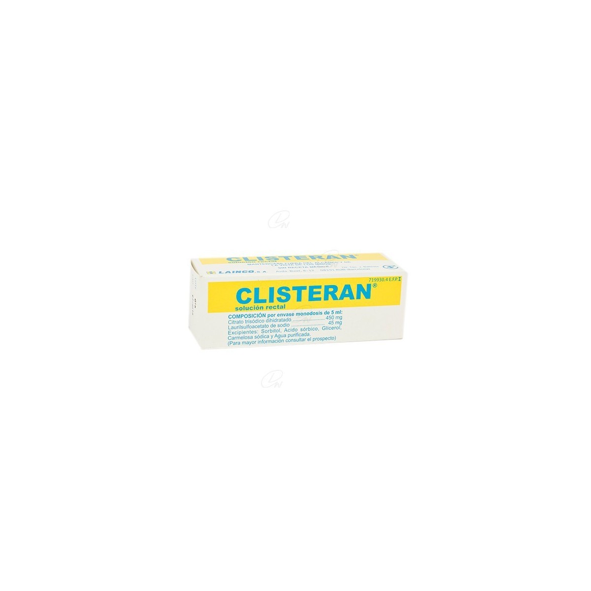CLISTERAN SOLUCION RECTAL, 1 enema de 5 ml
