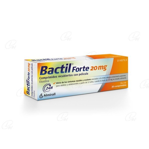BACTIL FORTE 20 mg COMPRIMIDOS RECUBIERTOS CON PELICULA,...