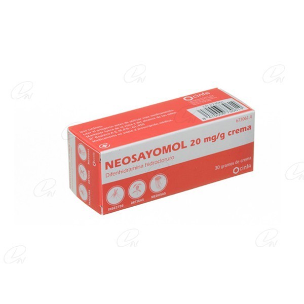 NEOSAYOMOL 20 mg/ g CREMA, 1 tubo de 30 g